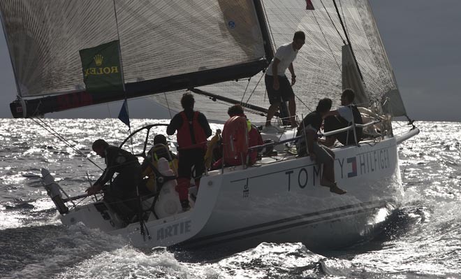 Rolex Middle Sea Race 2010 ARTIE  approaching Pantelleria Island<br />
  © Carlo Borlenghi / www.carloborlenghi.com